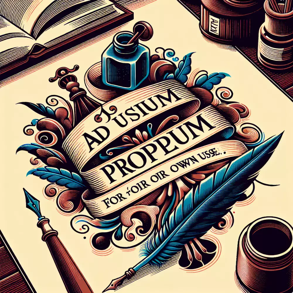 Ad Usum Proprium